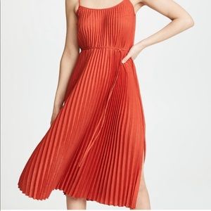 Vince Pleated Cami Dress Paprika XS